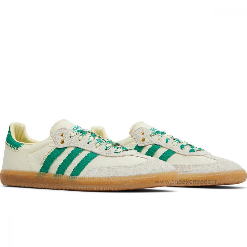 ADIDAS X WALES BONNER SAMBA CREAM WHITE BOLD GREEN - image 2 of 7