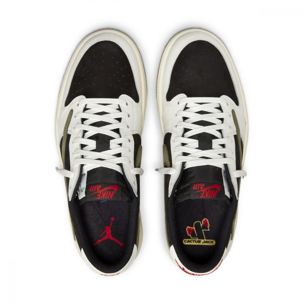 AIR JORDAN 1 RETRO LOW X TRAVIS SCOTT OLIVE - image 8 of 11