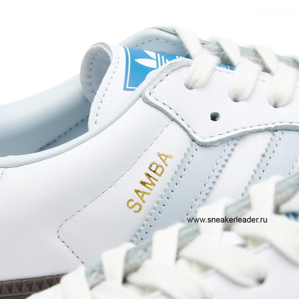 Adidas Samba OG White Halo Blue - image 4 of 8